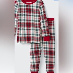 Little Sleepies Holly Plaid 2 Piece Pajama Set Red Size 5/6 NWT IN PACKAGE